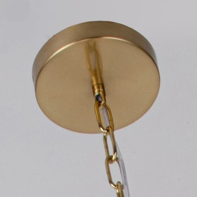 Lustra Suspendata FUBRI Gold Abajur Mat