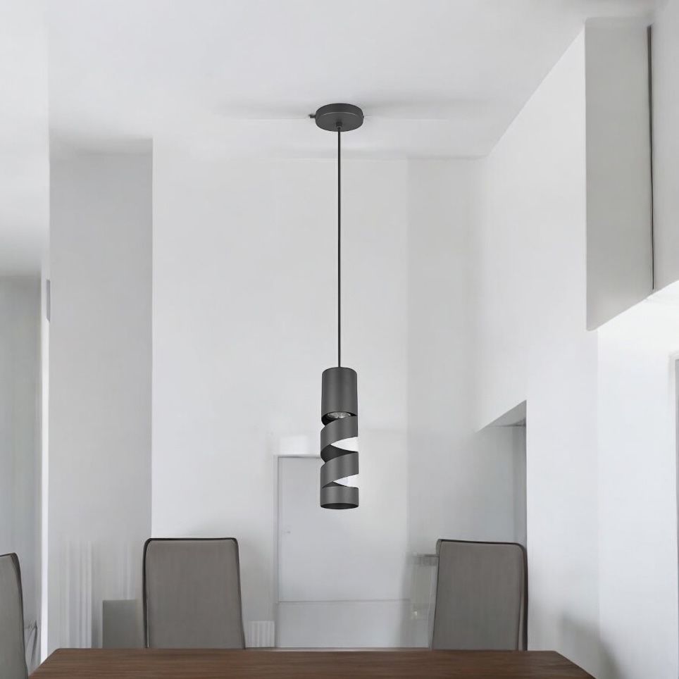 Pendul LED STREAM Black 1xGU10 NEAGRA / LUXURY Lighting Fixtures