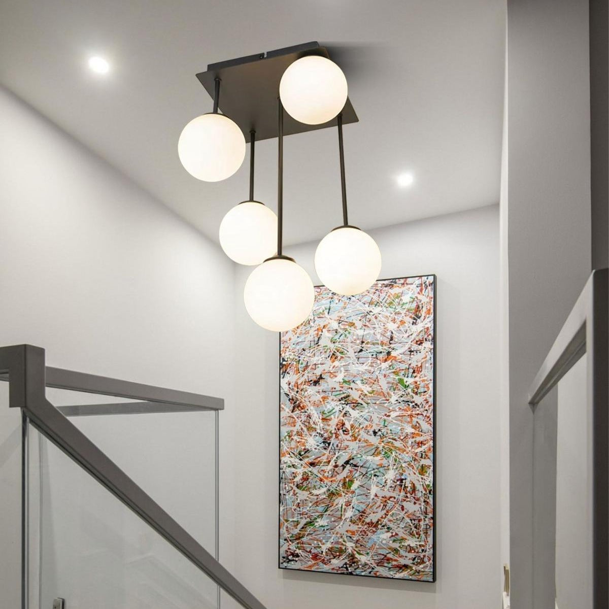 Lustra Abajur Mat Mini Serelys BLACK 5XG9