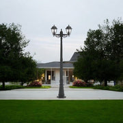 Stalp De Gradina KROLIN Tip Felinar Negru 2xE27 220CM