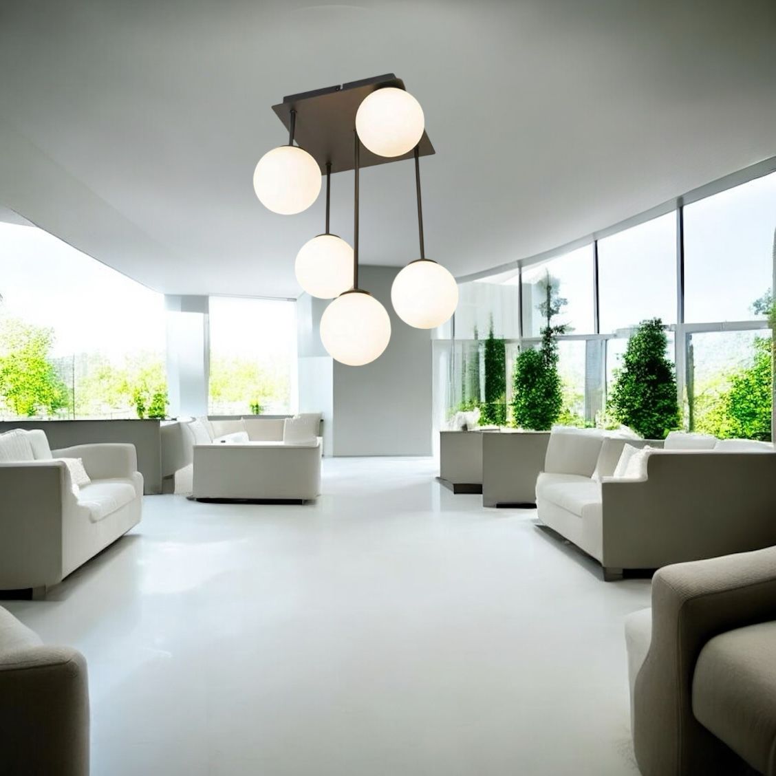 Lustra Abajur Mat Mini Serelys BLACK 5XG9