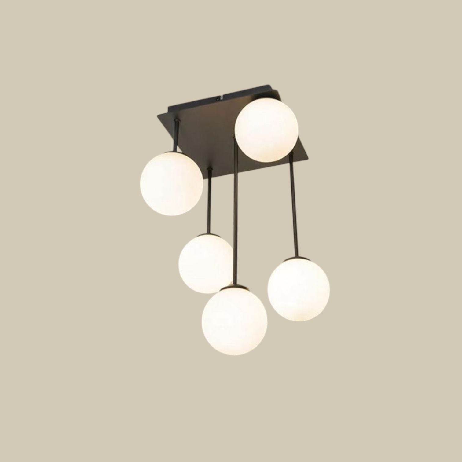 Lustra Abajur Mat Mini Serelys BLACK 5XG9