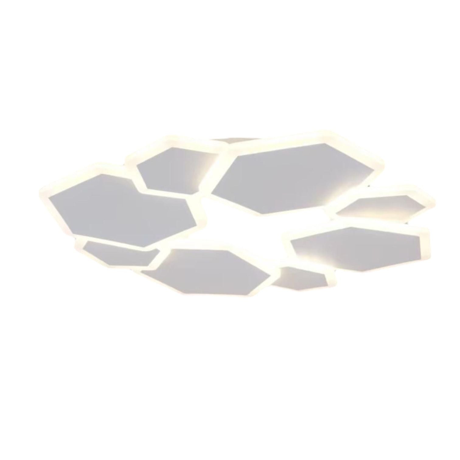 Lustra LED VERRA Hexagons 3 Functii Echivalent 650W Telecomanda
