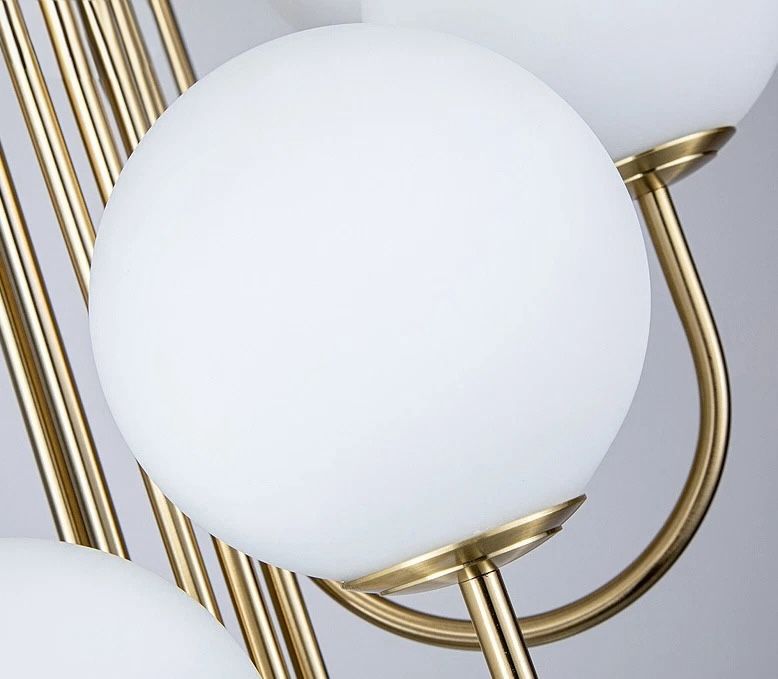 Lustra Suspendata FUBRI Gold Abajur Mat