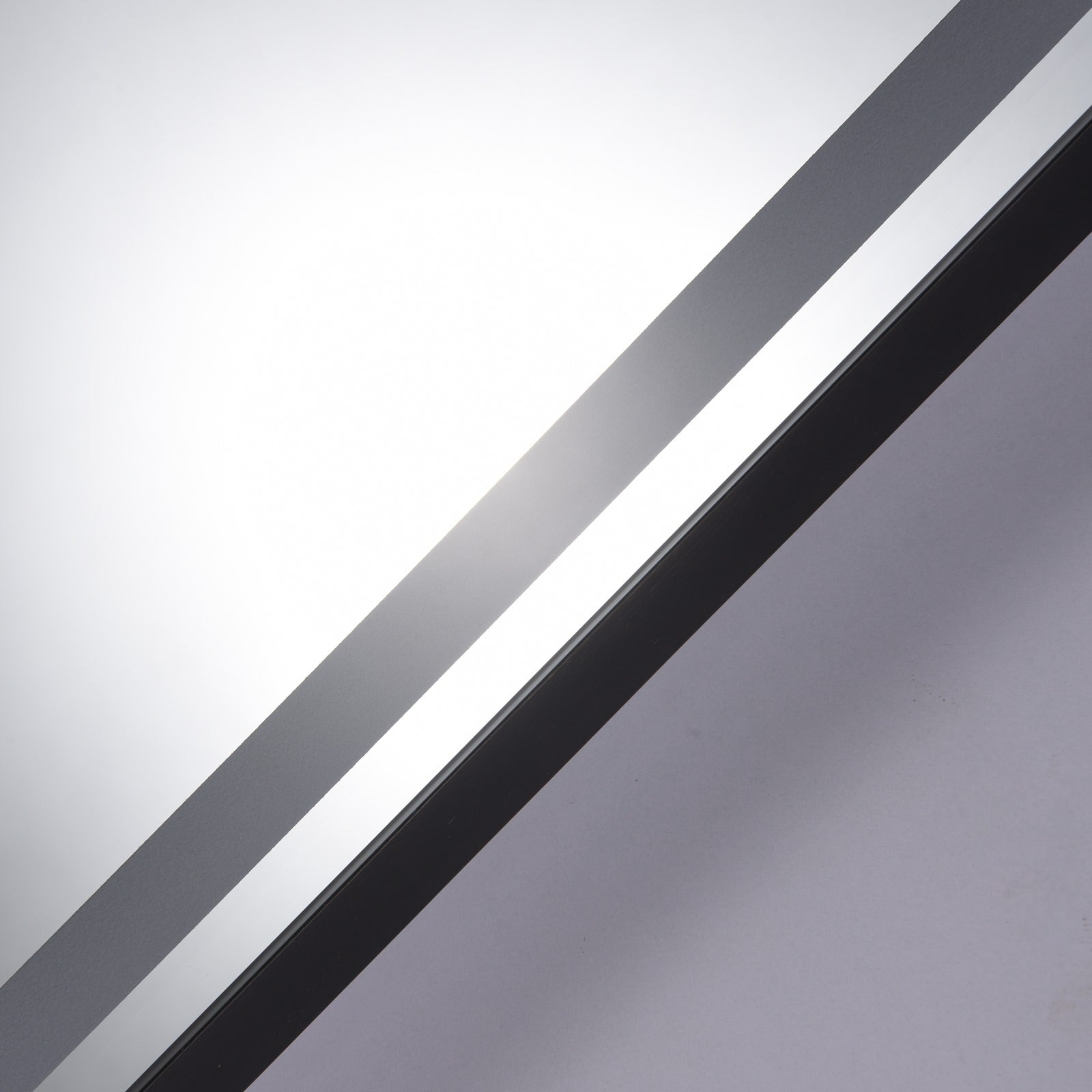 Oglinda LED Rotunda 80cm Rama Neagra Ceas Temperatura Touch si 3 Lumini NEAGRA / 80CM LED MIRROR