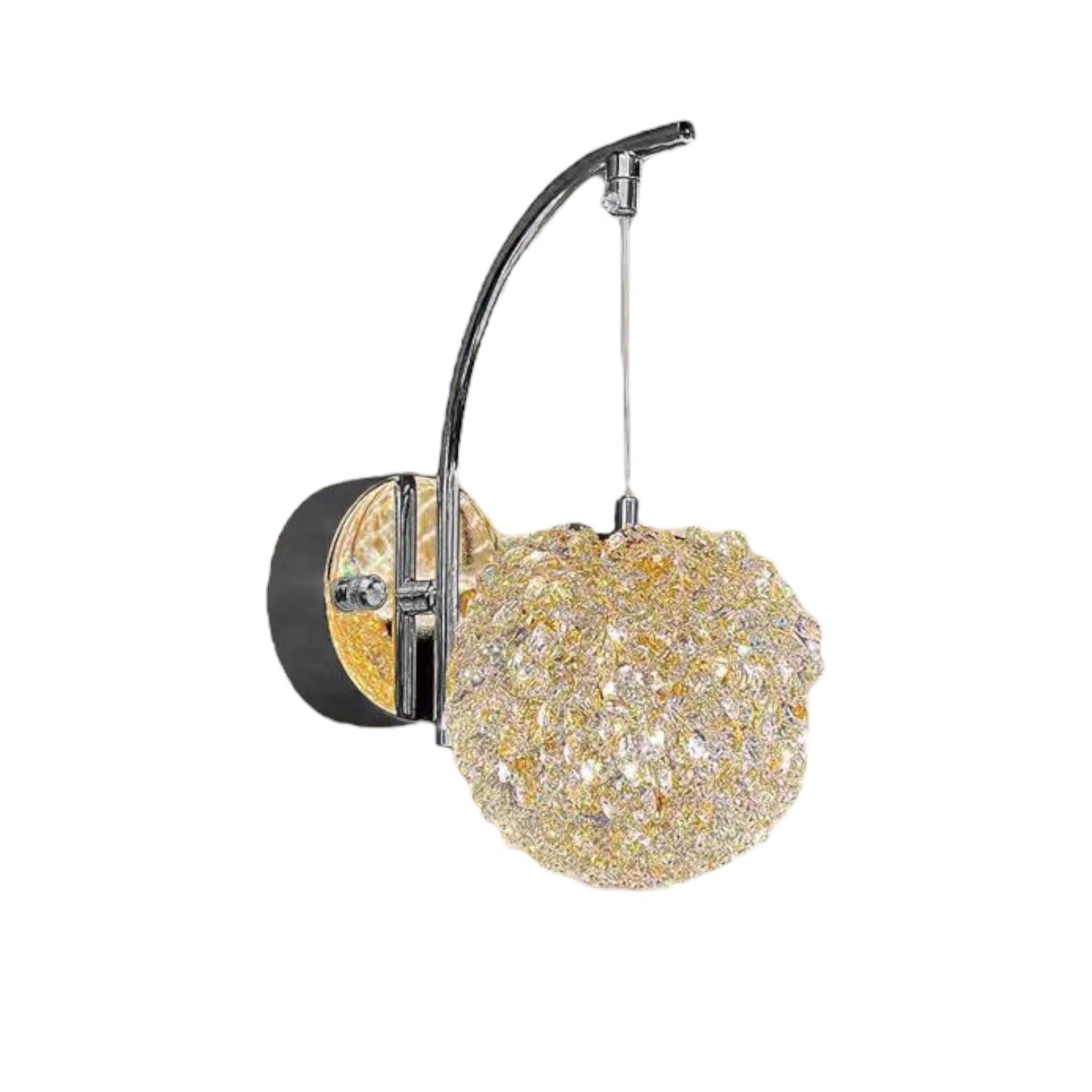 Aplica LED MEZO Silver Cristal