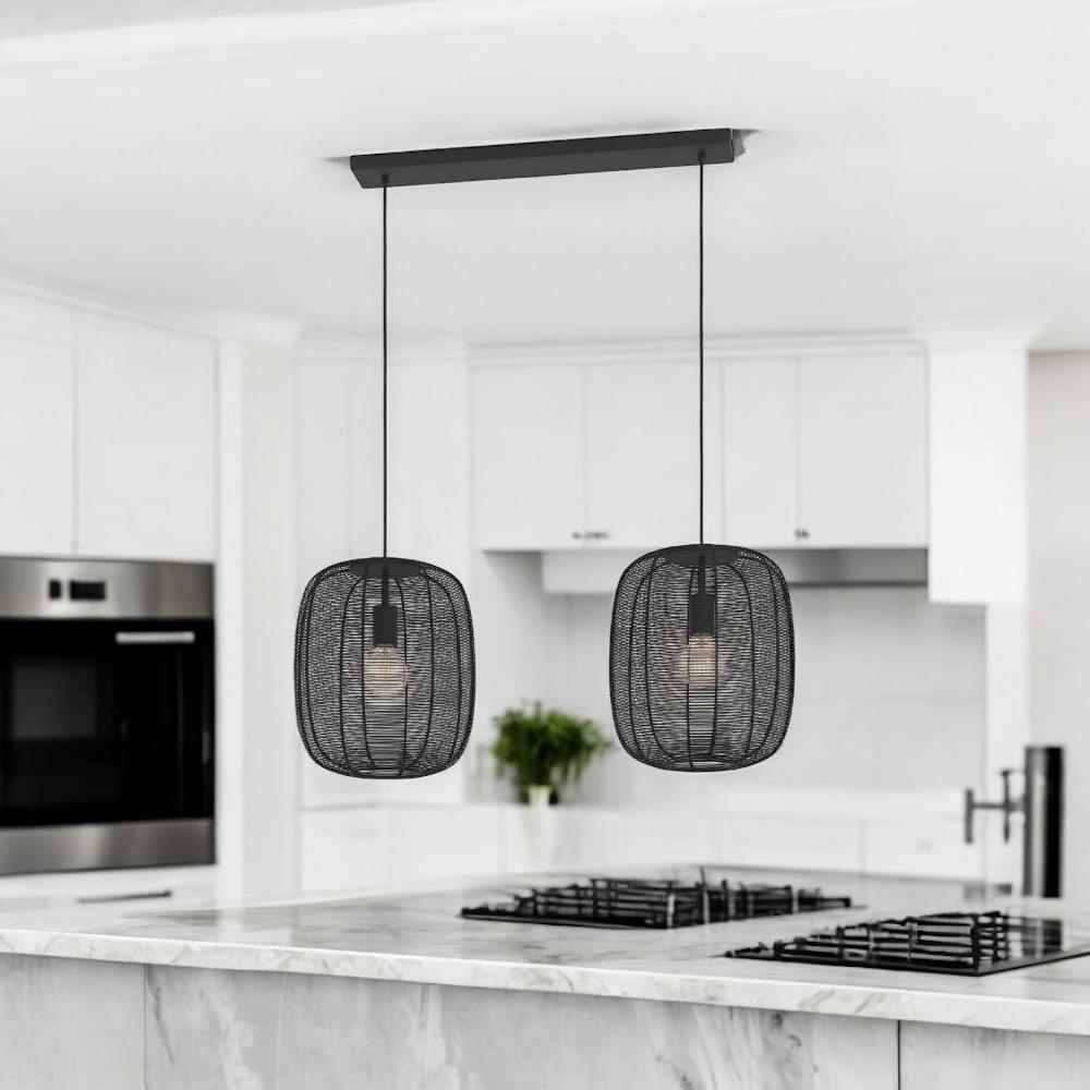 Lustra Suspendata RINROE Black 110CM