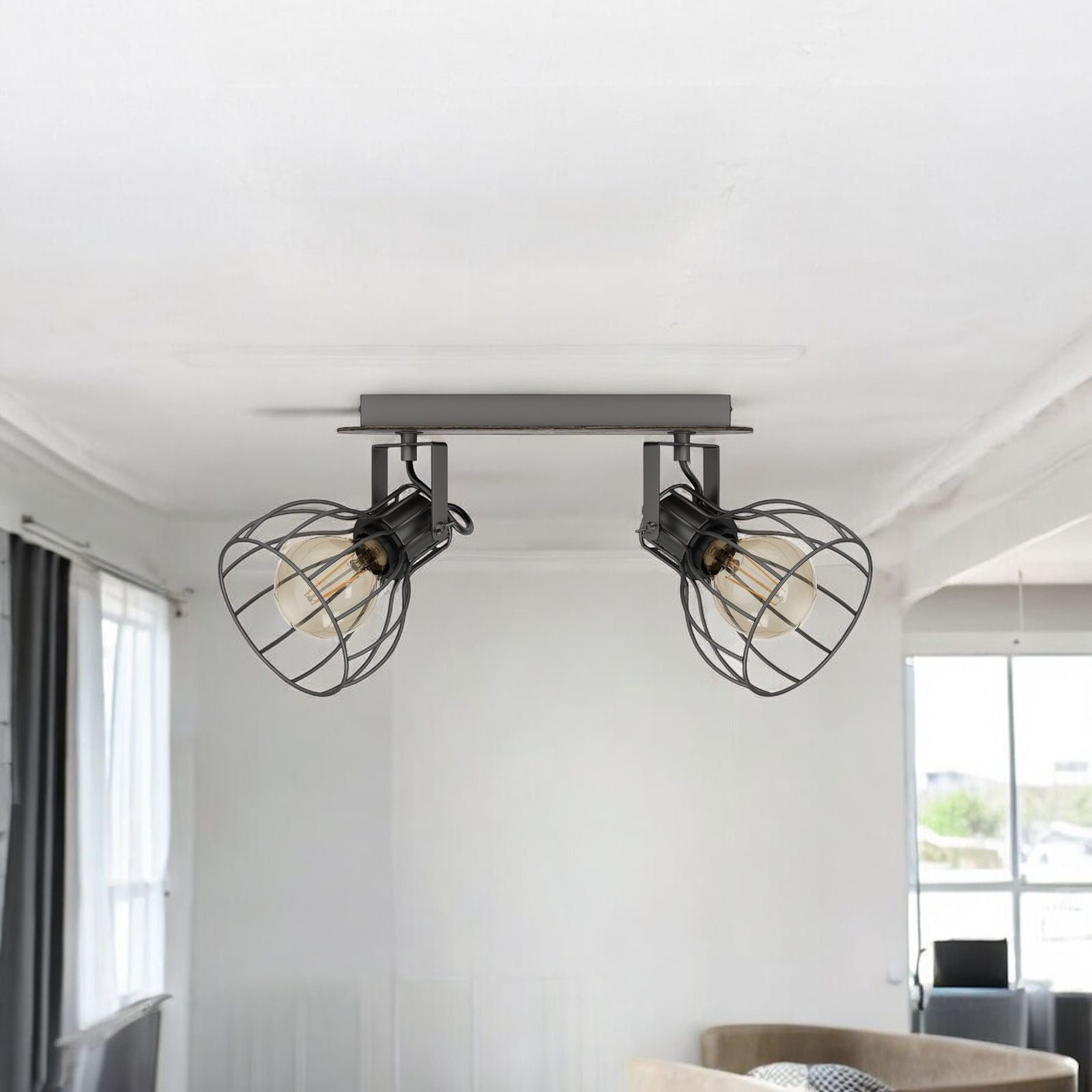 Lustra Vintage SAMBATELLO cu 2 Spoturi 34CM