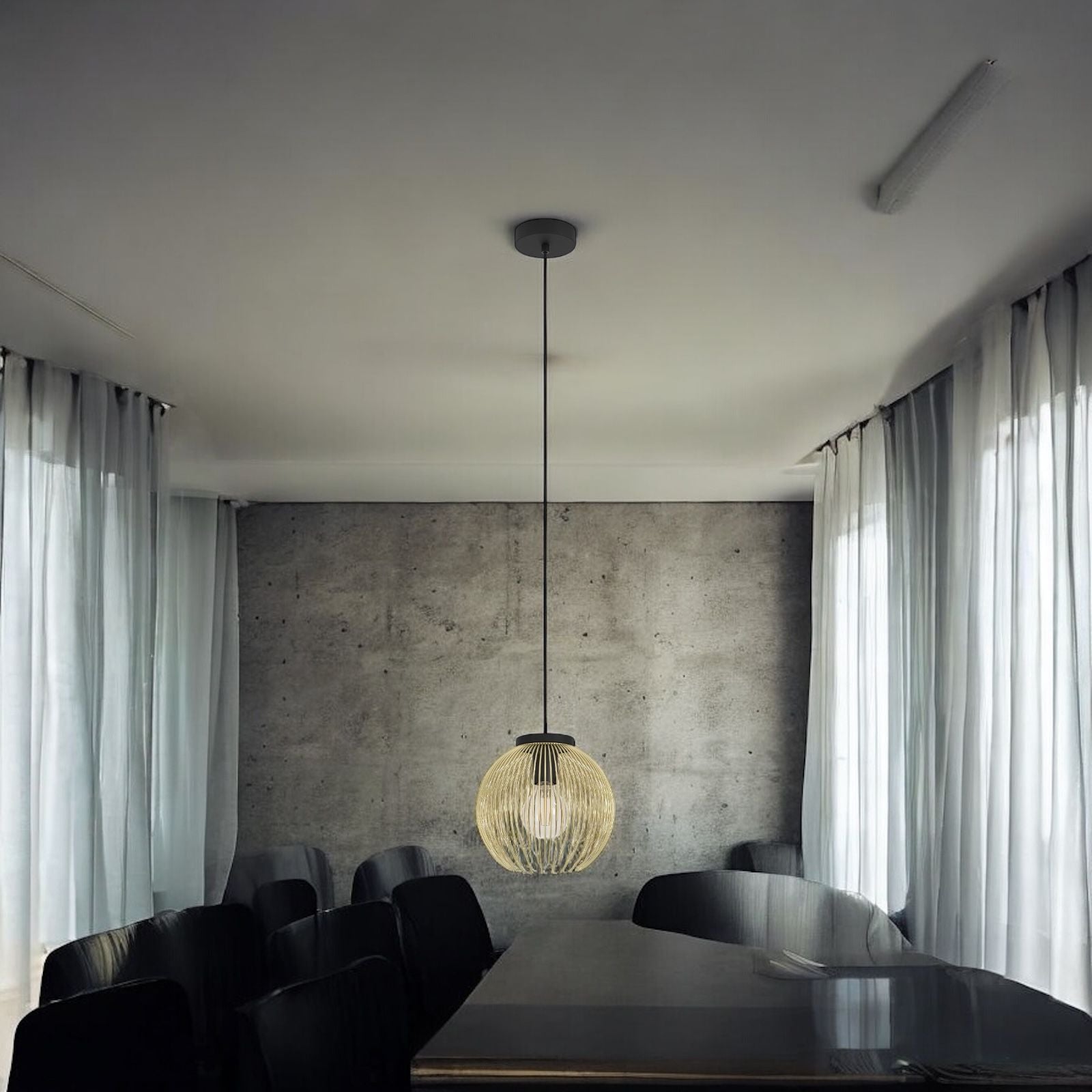 Pendul VENEZUELA Black & Gold EGLO 110CM