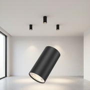 Spot Aplicat Rotund Negru Dulie GU10 Ø55x102mm