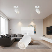 Spot Aplicat Orientabil Rotund Alb Dulie GU10 Ø55x120mm