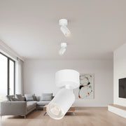 Spot Aplicat Orientabil Rotund Alb Dulie GU10 Ø60x130mm