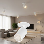 Spot Incastrat Orientabil Rotund Alb Dulie GU10 Ø55x83mm