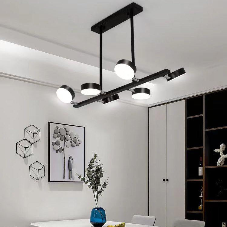 Lustra LED Nordic Style WELA Black Echivalent 500W Telecomanda