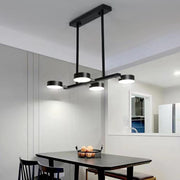 Lustra LED Nordic Style Mini WELA Black Echivalent 300W Telecomanda