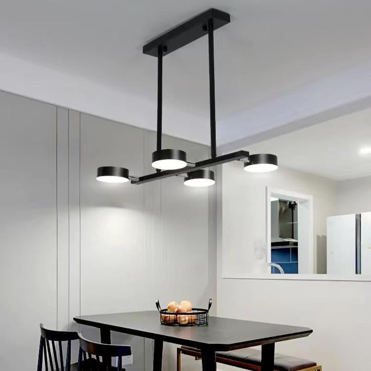 Lustra LED Nordic Style Mini WELA Black Echivalent 300W Telecomanda