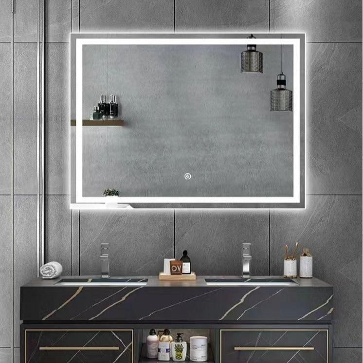 Oglinda LED Dreptunghiulara 80x60cm Touch 3 Functii