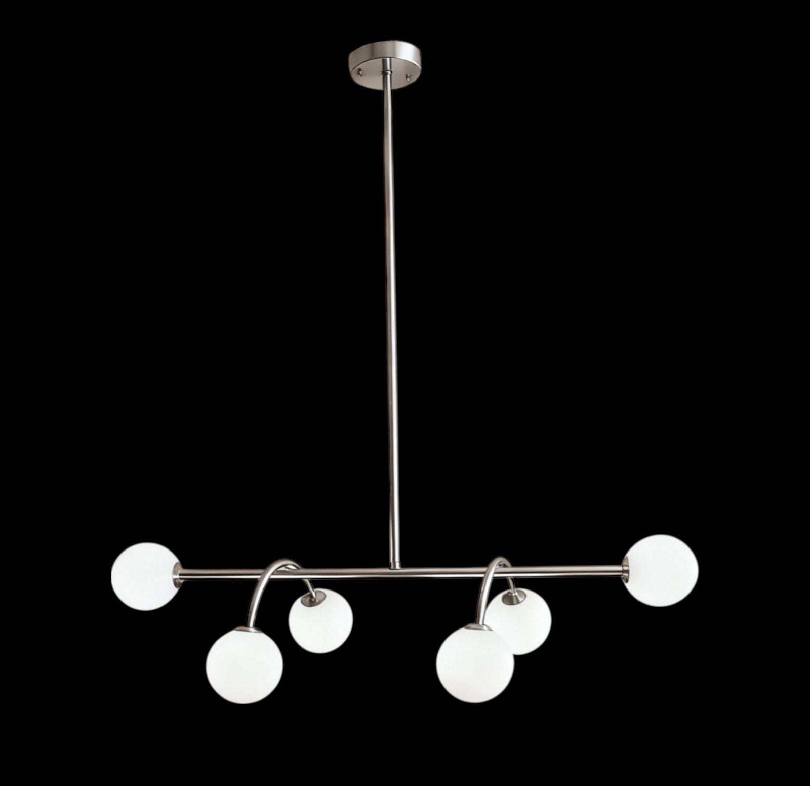 Lustra BESO Silver Abajur MAT 6XE27