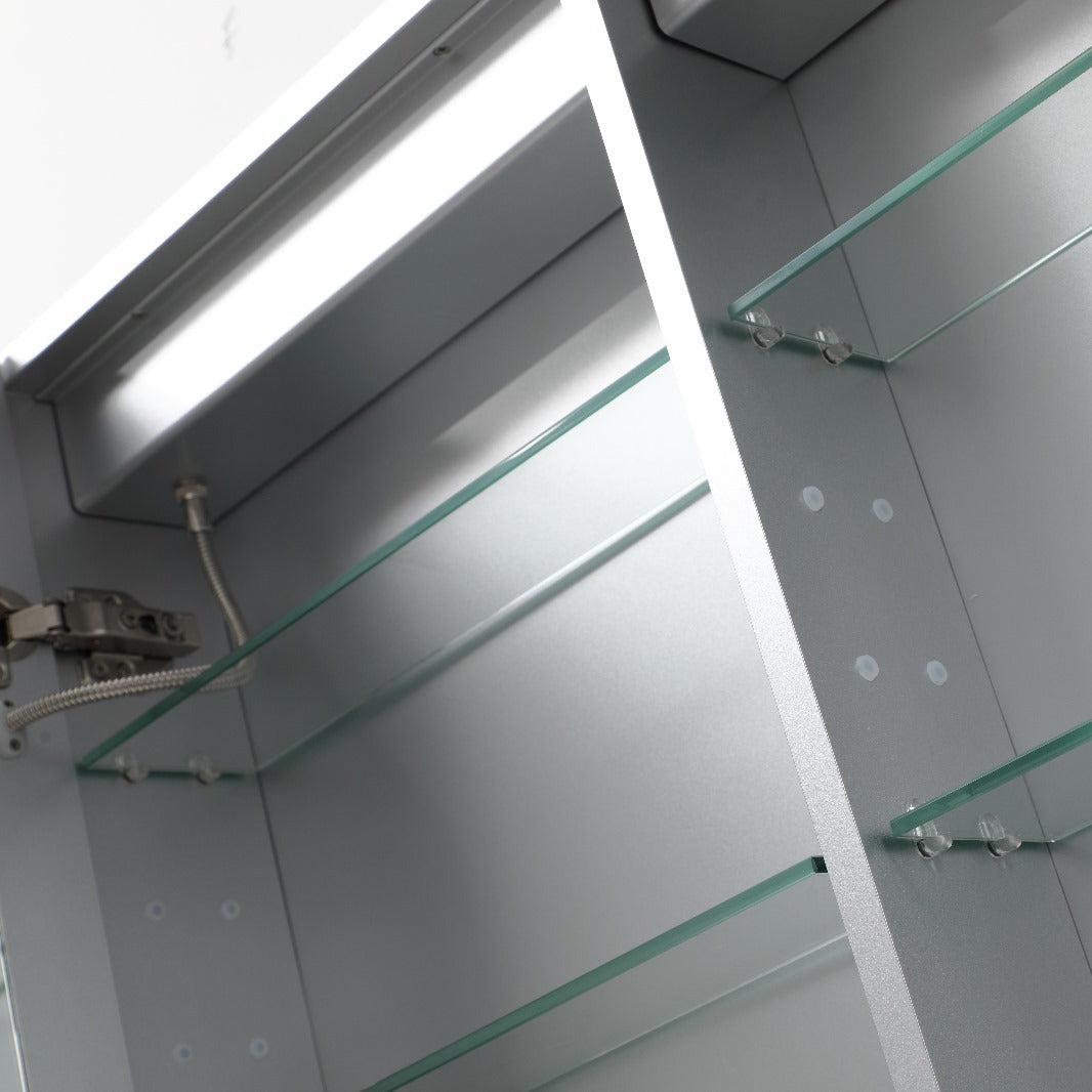 Dulap Baie Maxi Cu Oglinda LED Touch si Dezaburire 80x60cm