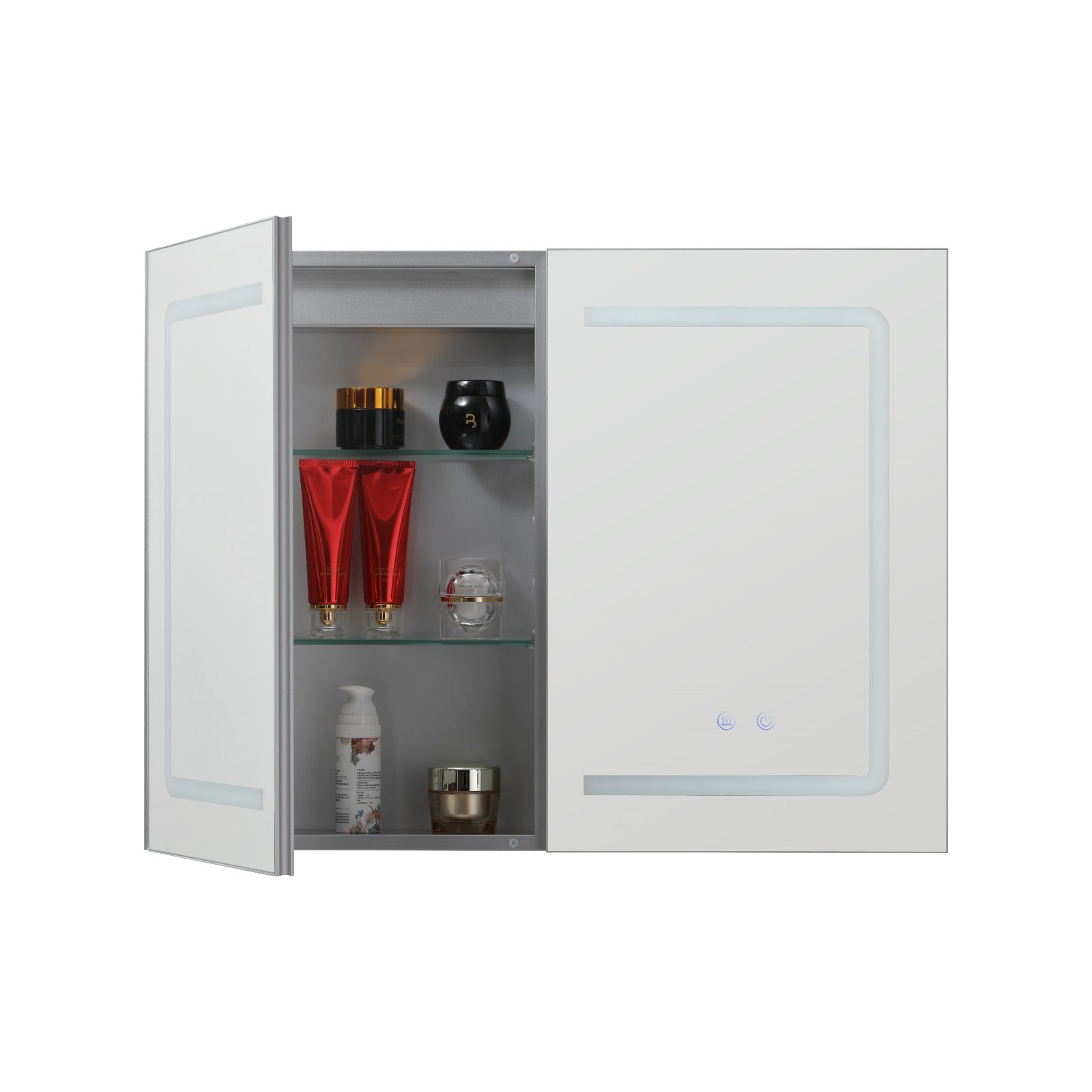 Dulap Baie Maxi Cu Oglinda LED Touch si Dezaburire 80x60cm