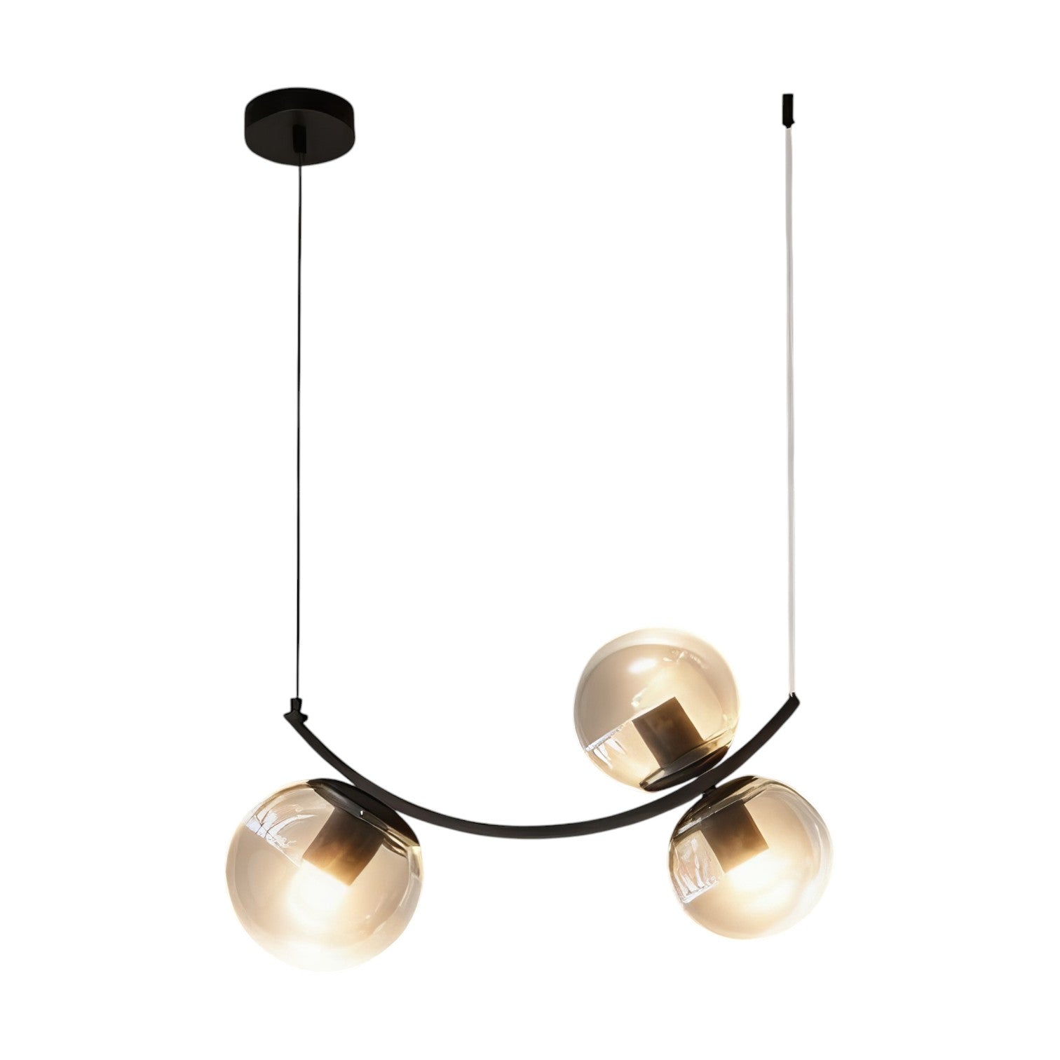 Lustra Abajur Ayra 3xE27 BLACK