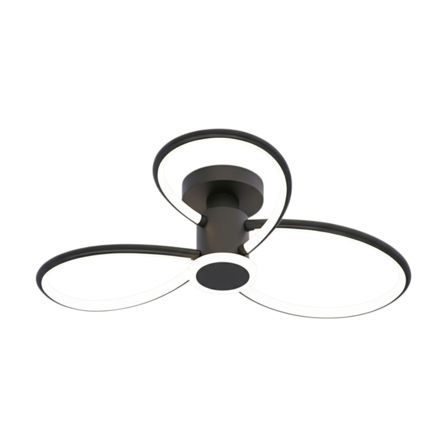 Lustra LED Lymon Neagra Echivalent 480W Telecomanda