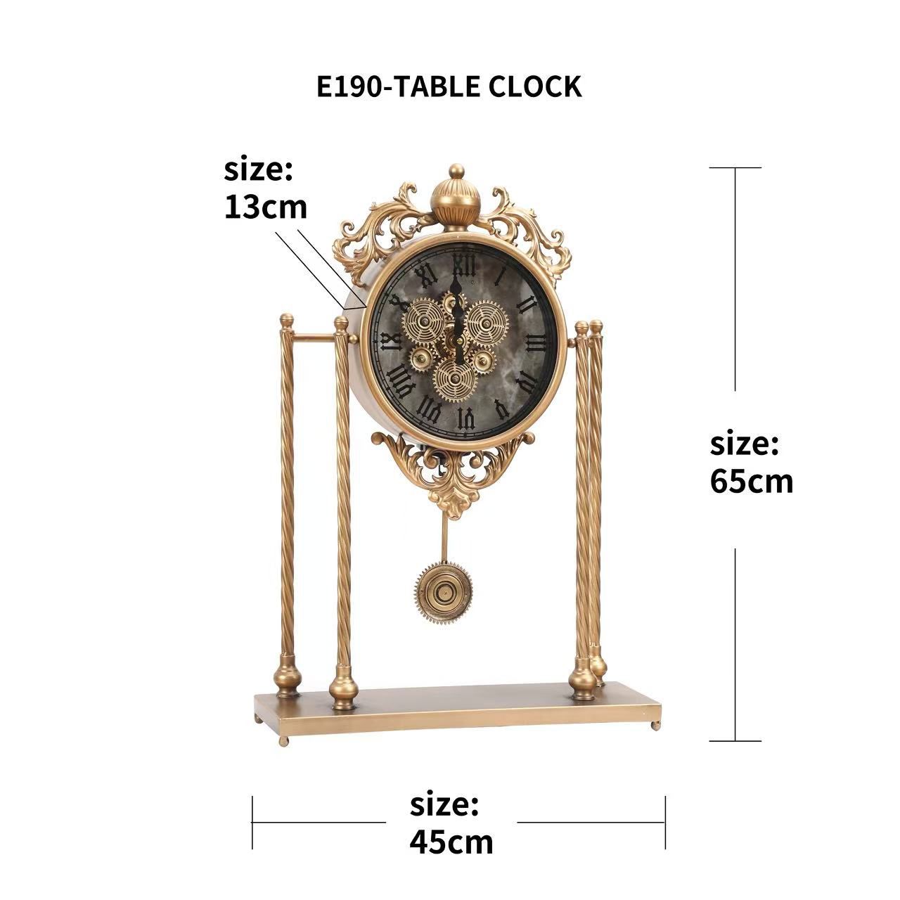 Ceas de Masa Decorativ Royal Pendulum Clock 65x45CM