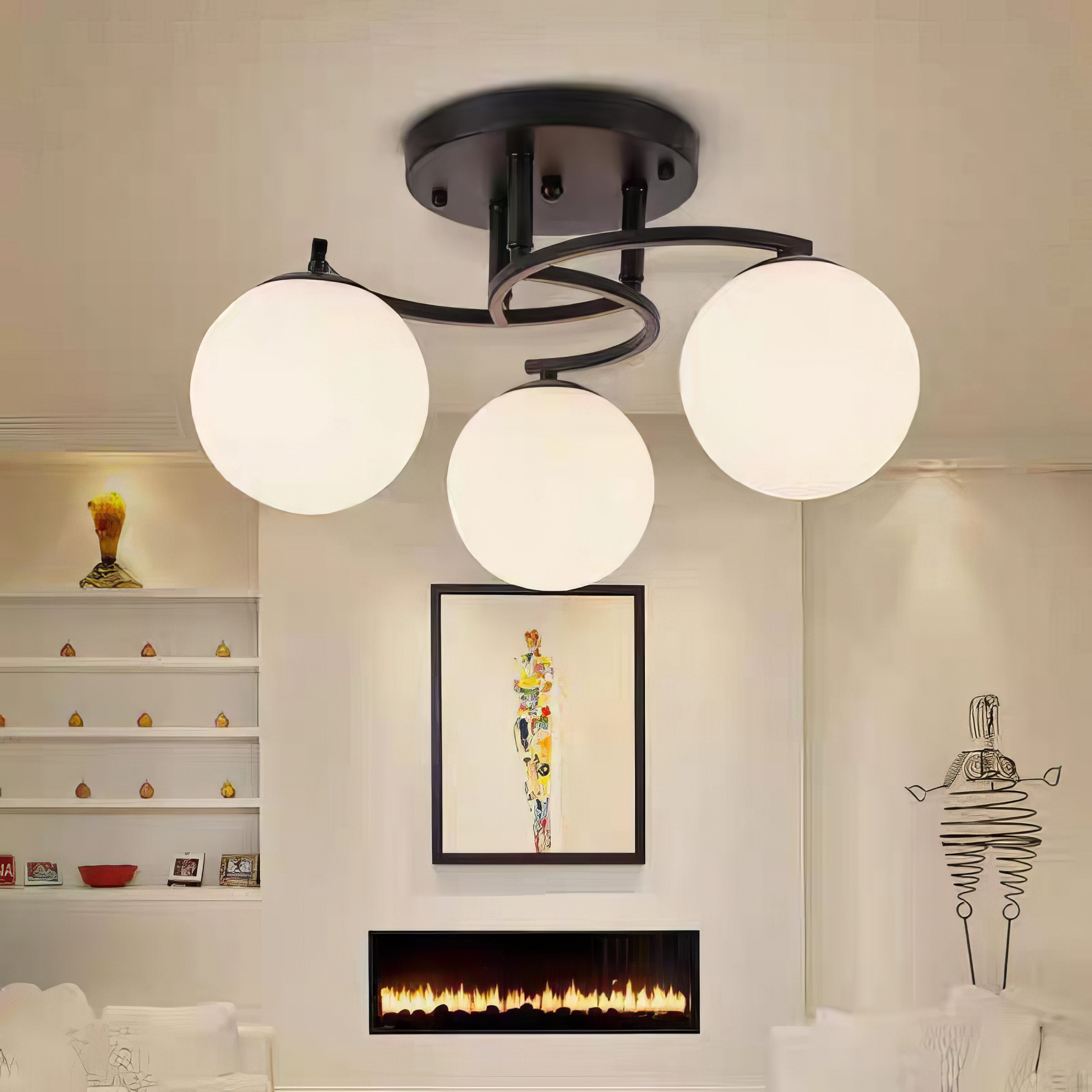 Lustra Abajur ZARO 3xE27 Black