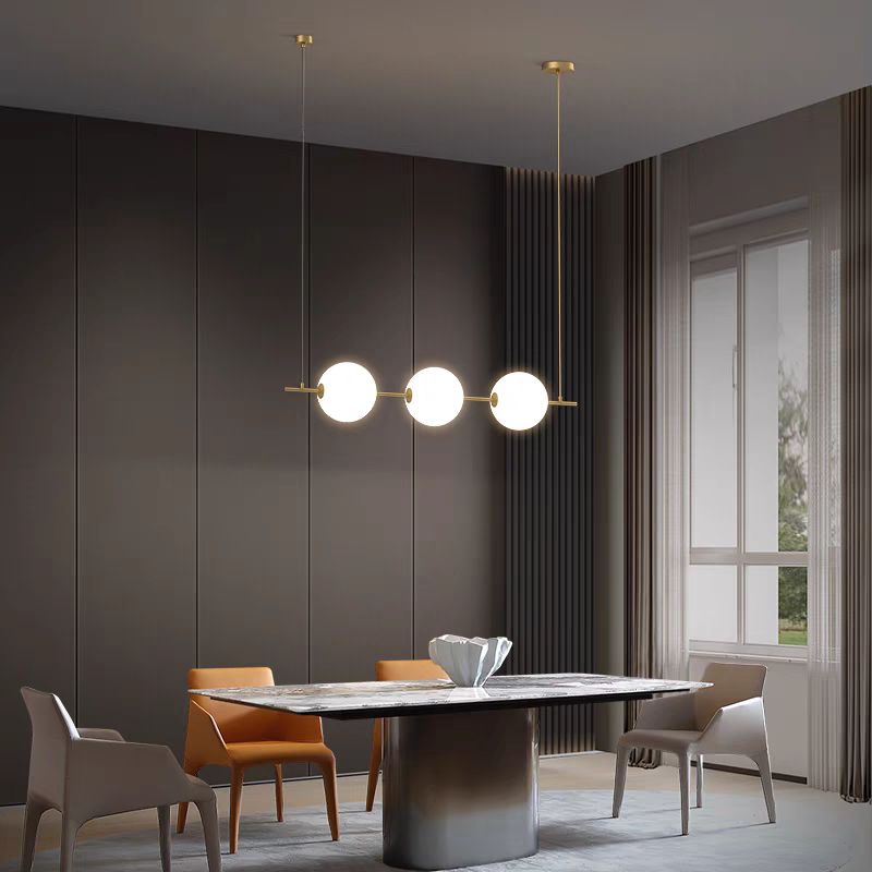 Lustra LED Suspendata KEZO Gold Echivalent 250W Telecomanda