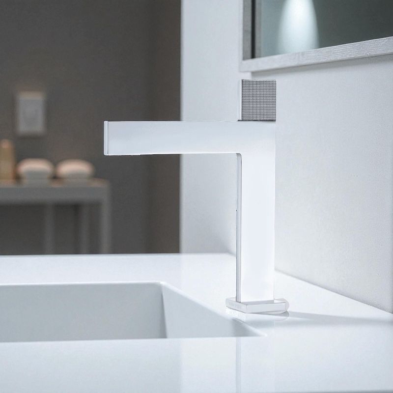 Baterie De Lavoar Inalta Modern Argintiu