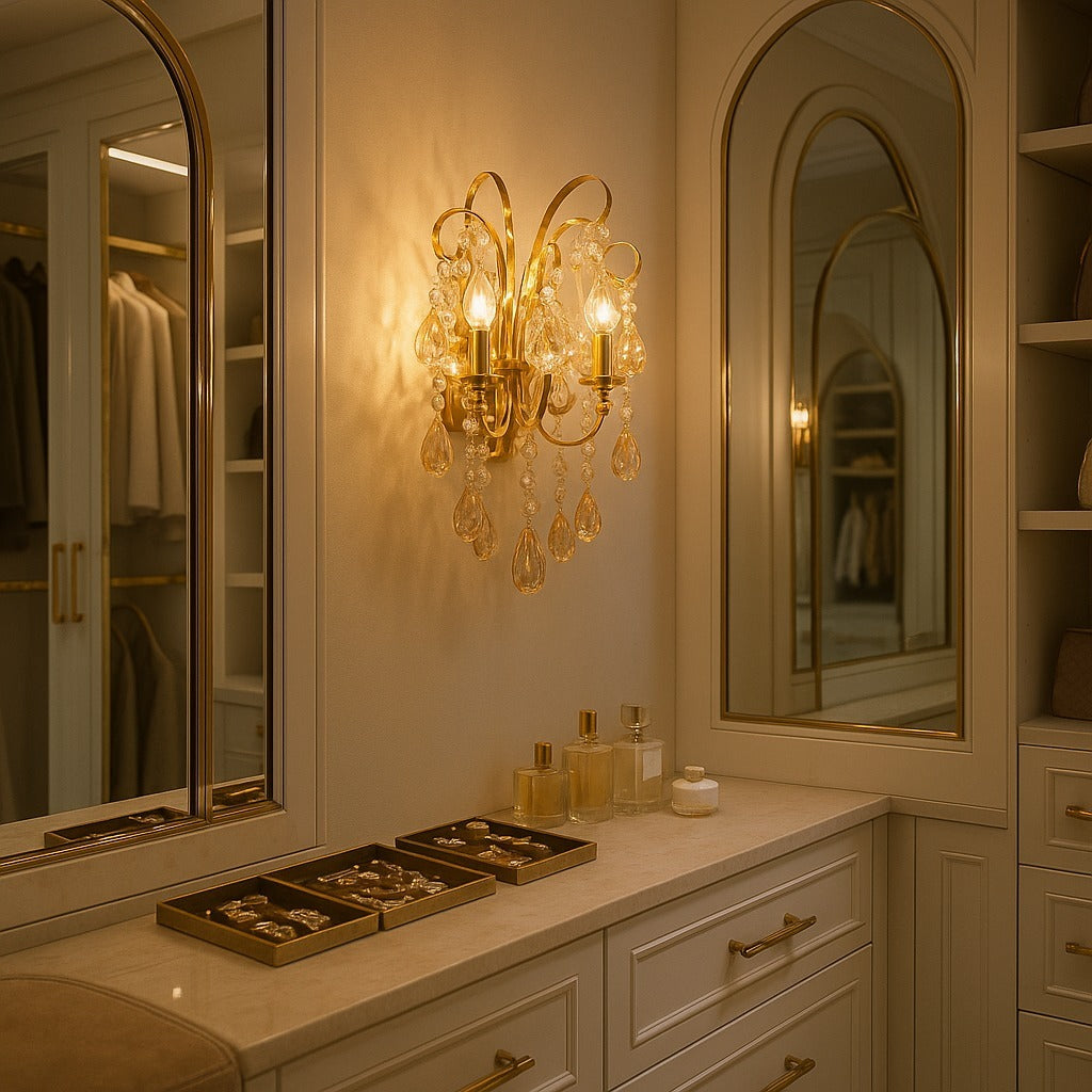 Aplica Perete Cristal MONACO Gold