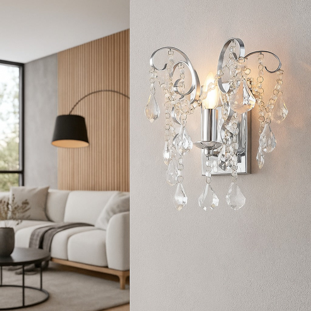 Aplica Perete Cristal MONACO Silver