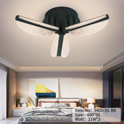 Lustra LED Mini FOLLO Black Echivalent 200W Telecomanda