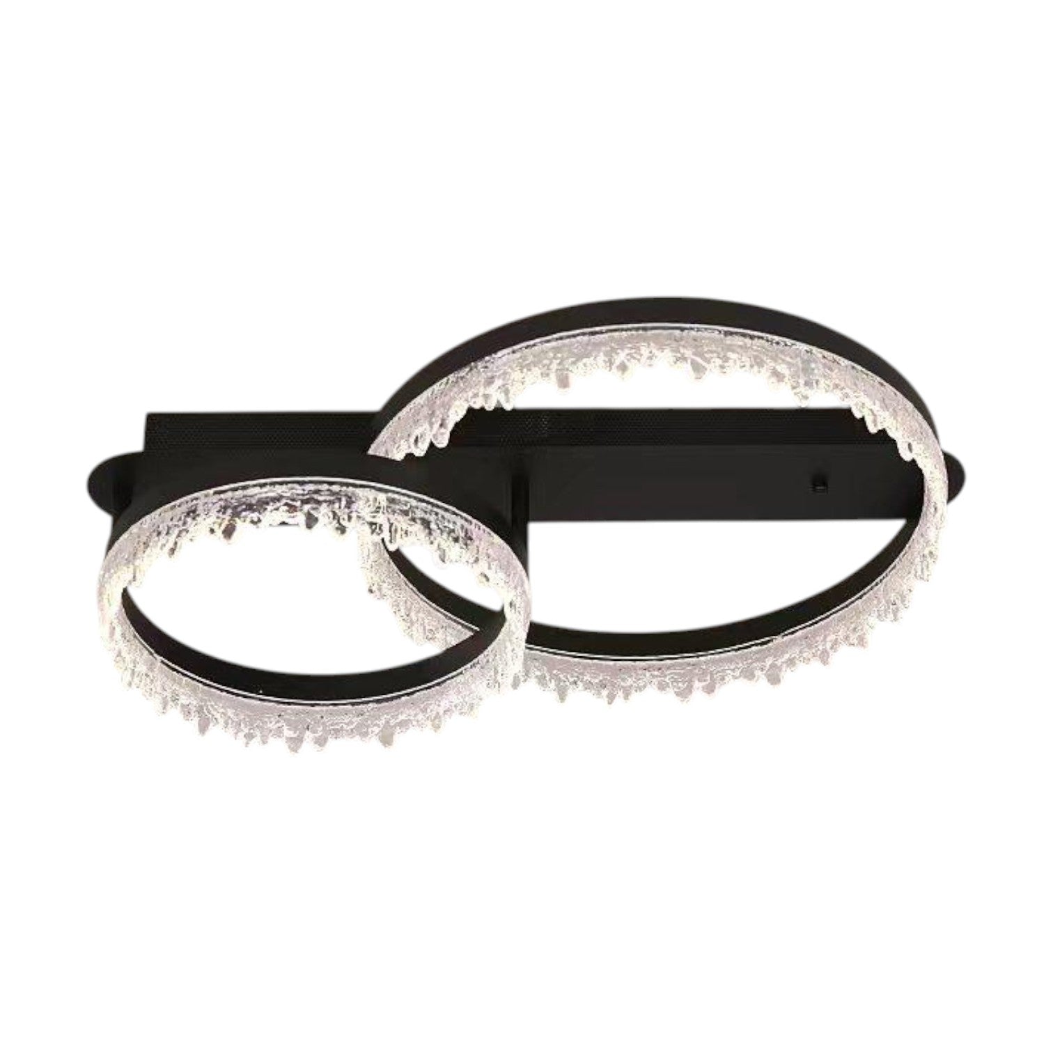 Lustra LED 2 CIRCLE VALS Echivalent 300W Telecomanda