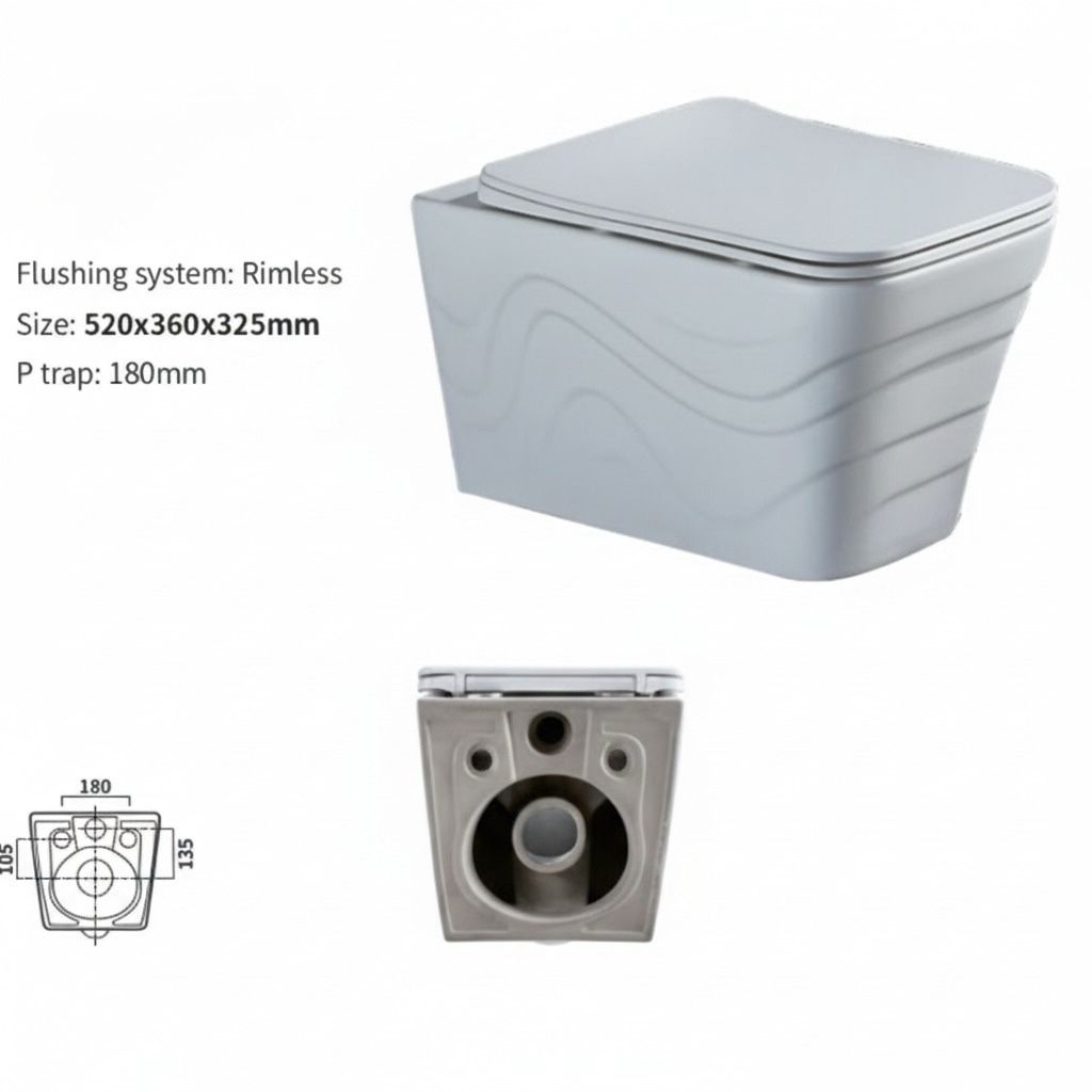 Vas WC Suspendat Sigma White 52 x 36 x 33 CM