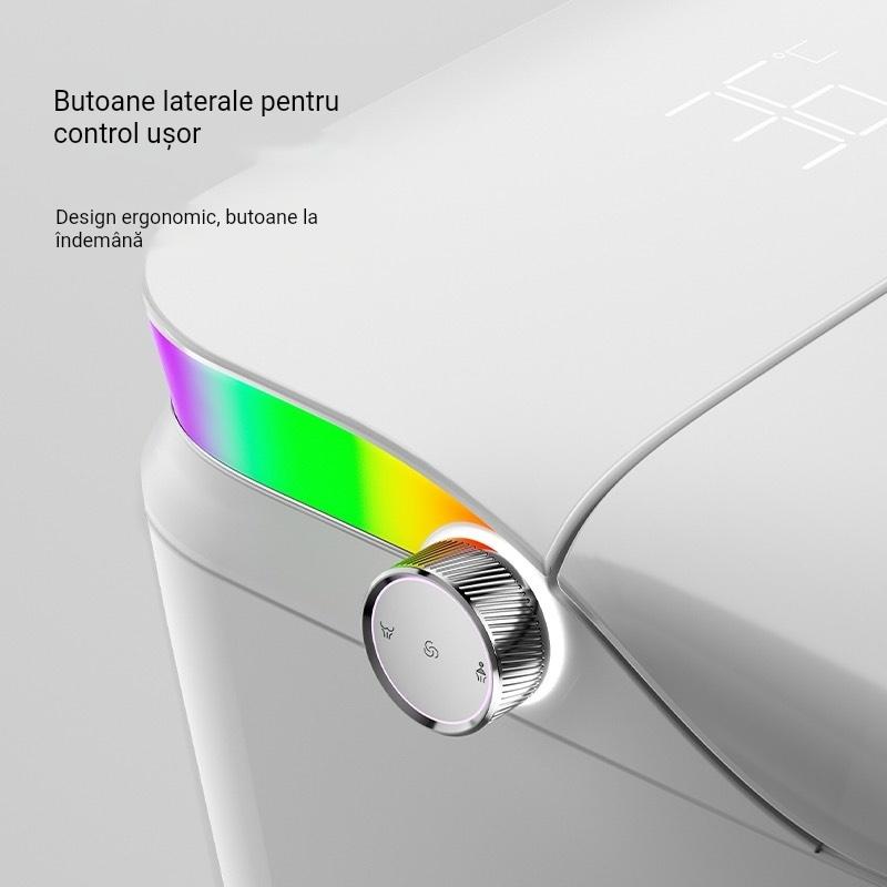 Vas WC Smart | Bluetooth | Sterilizare UV | Iluminare Ambientală | Spălare Automată cu Senzor