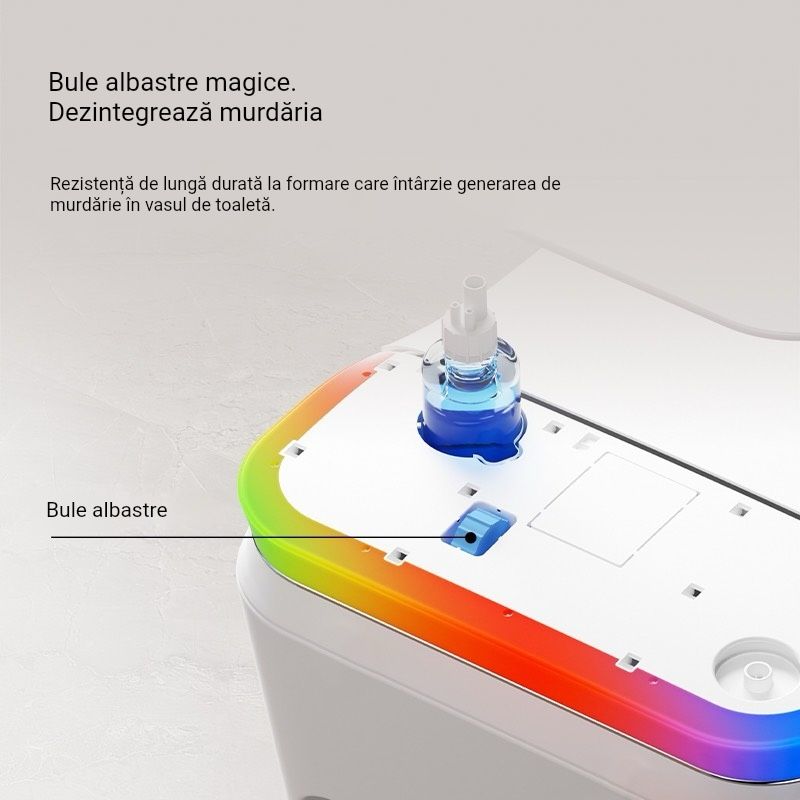 Vas WC Smart | Bluetooth | Sterilizare UV | Iluminare Ambientală | Spălare Automată cu Senzor
