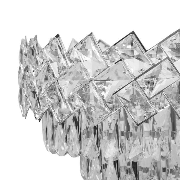 Candelabru Cristal Malli Silver 30cm