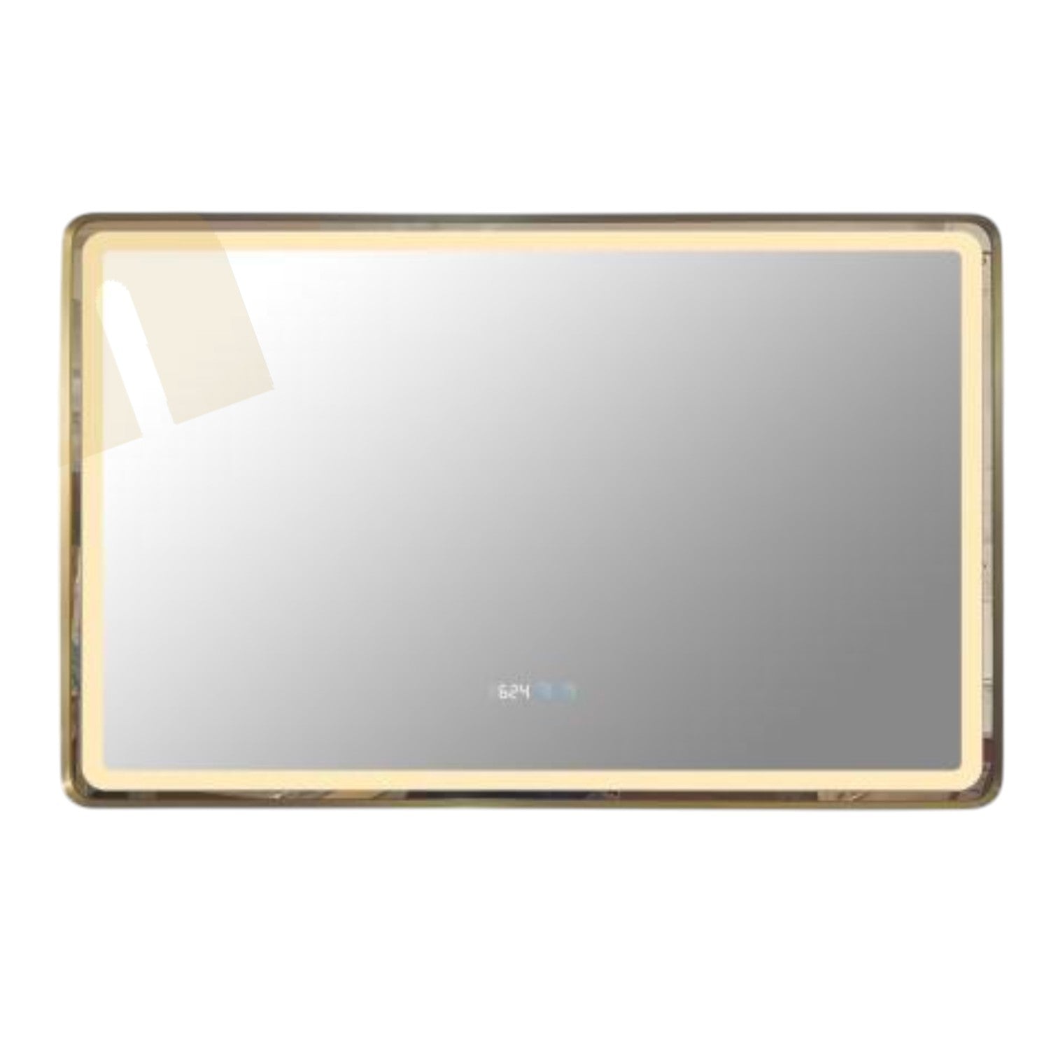 Oglinda LED 110x70CM, 3 Lumini, Dezaburire, Afisaj Timp si Temperatura OD058-101 AURIU