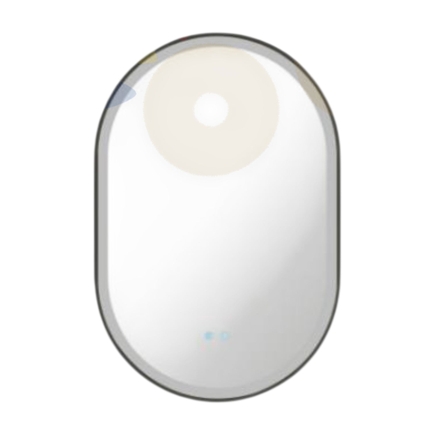 Oglinda LED Ovala 60x90CM, 3 Lumini, Dezaburire, Dimabila, OD061-100-Negru