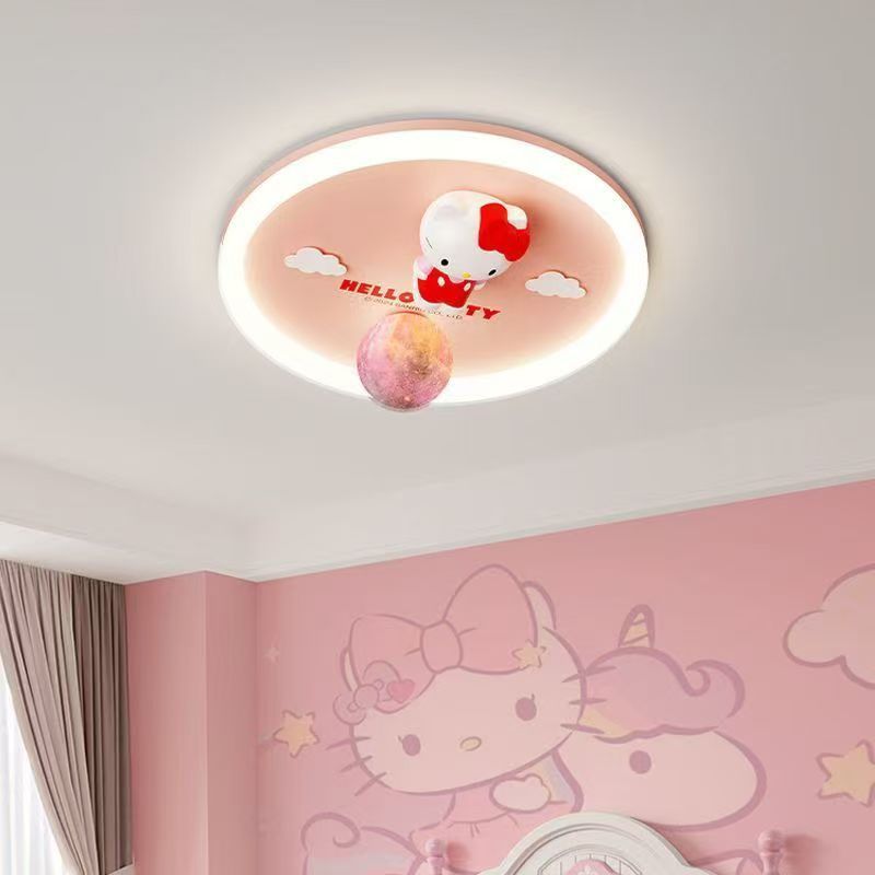 Lustra LED Hello Kitty Moon Light Echivalent 400W Telecomanda