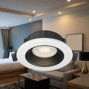 Spot LED Incastrabil Rotund Alb si Negru Dimabil cu 3 Lumini ⌀8.5CM