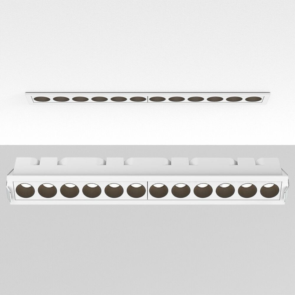 Spot LED Liniar Incastrabil Alb Lumina Calda 31.3x4.1CM
