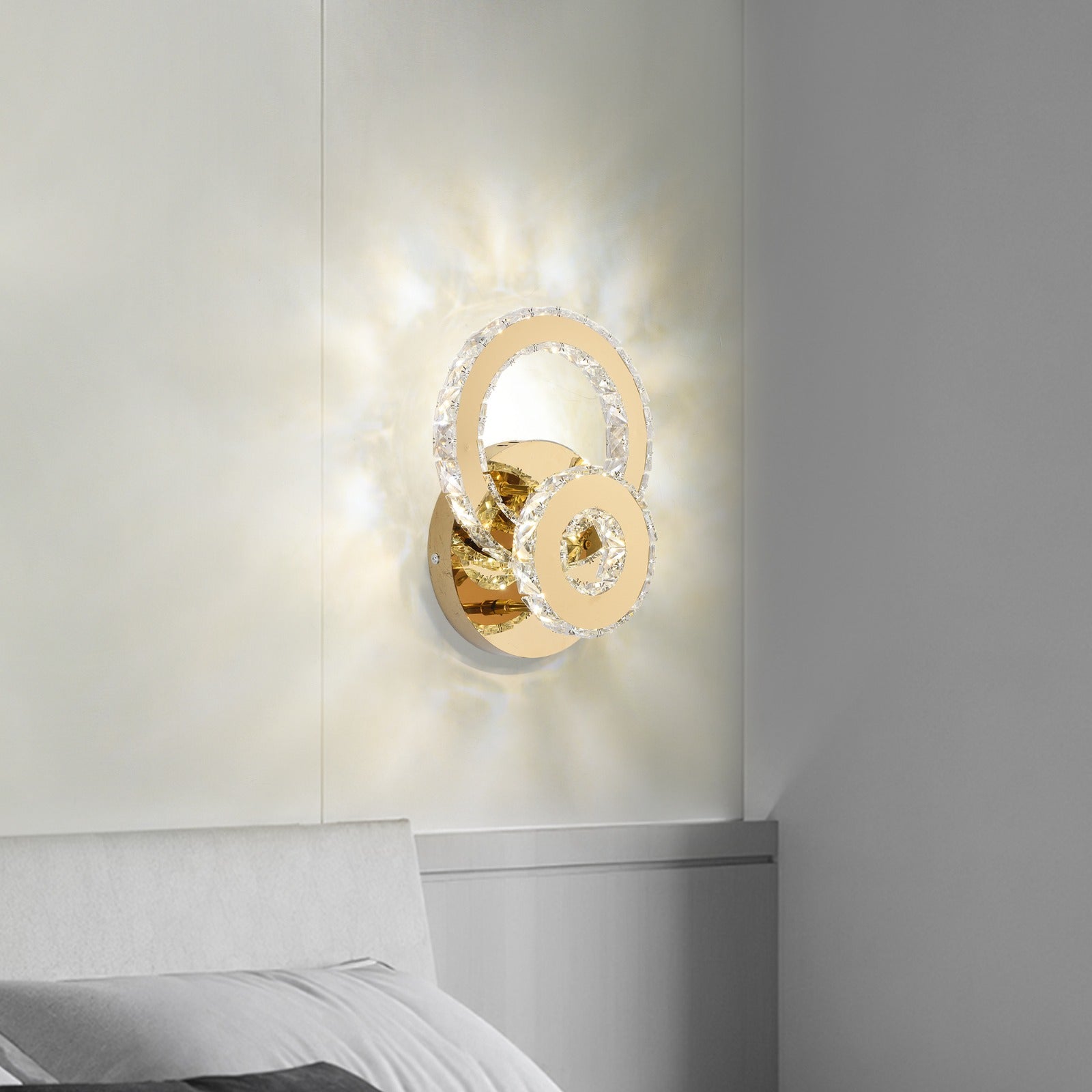 Aplica LED 40W Cristal DAIANA Gold