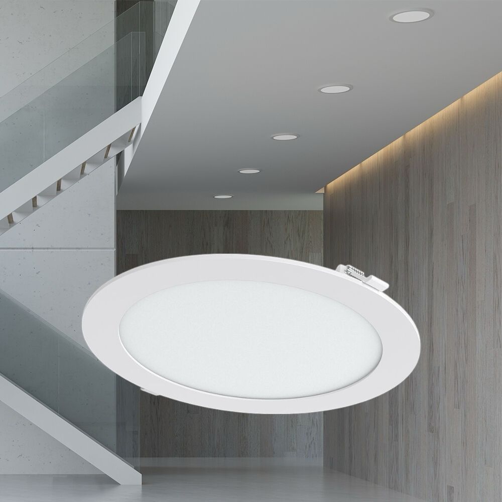 Spot LED 24W Slim Rotund Alb / ⌀298mm / Incastrabil IP40