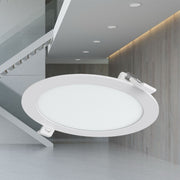 Spot LED 12W CCT Slim Rotund Alb / Dimabil / ⌀170mm / Incastrabil IP40 / 3 Lumini