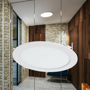 Spot LED 18W CCT Slim Rotund Alb / Dimabil / ⌀229mm / Incastrabil IP40 / 3 Lumini