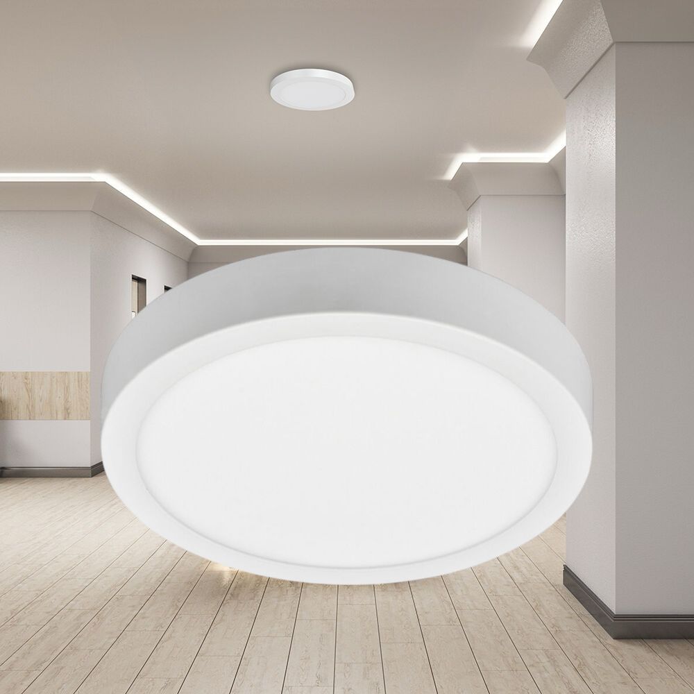 Spot LED 12W Rotund Alb / ⌀172mm / Aplicat IP40