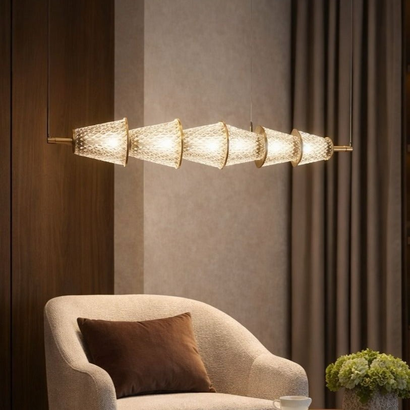 Lustra LED Suspendata Sansa Black & Gold Premium Echivalent 100W