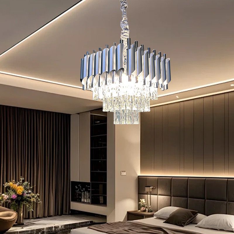 Candelabru Cristal SILVER PANTHER 4xE14 300mm